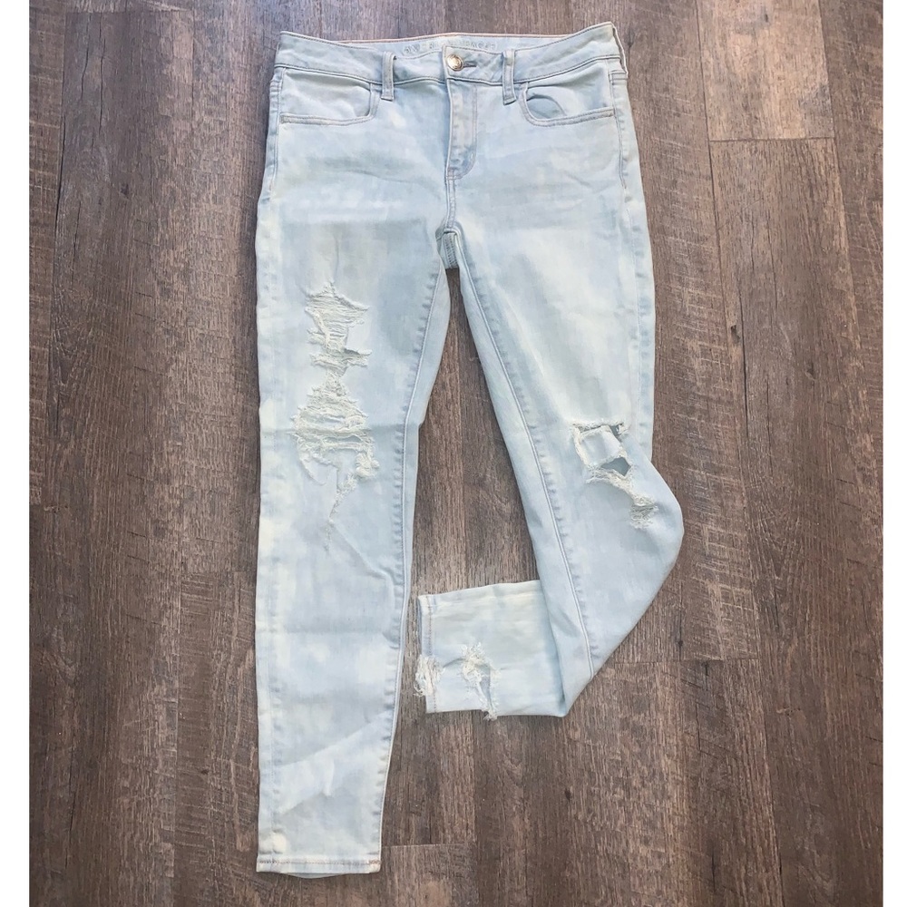 American Eagle Super Stretch Ripped Jeans